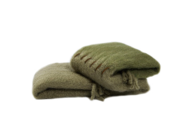 Green | Suede Stitching | Blanket