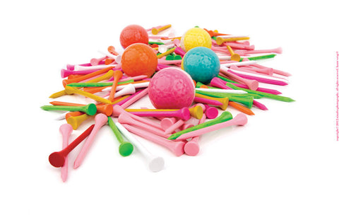 Multi-Colored Golf Tees