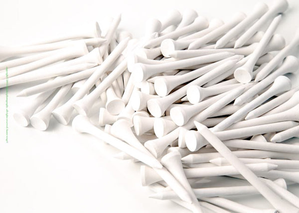 White Golf Tees