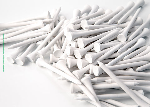 White Golf Tees