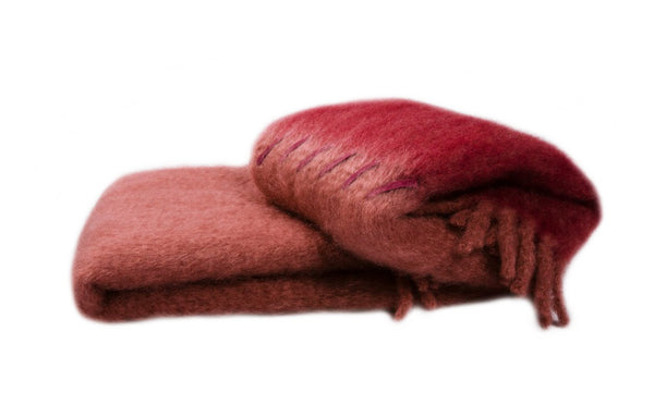 Red | Suede Stitching | Blanket